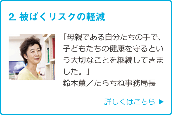 2. 被ばくリスクの軽減